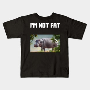 I'm Not Fat Joke Design Kids T-Shirt